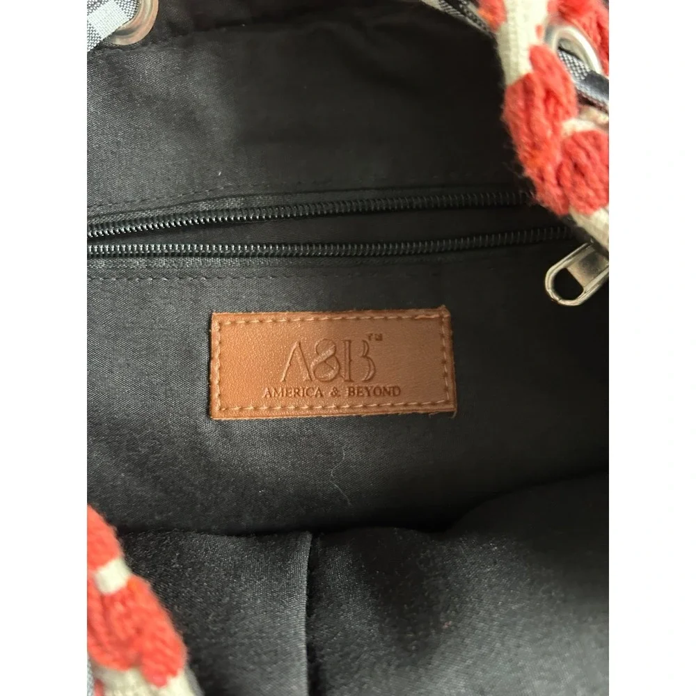 America & Beyond Boho Woven‎ Backpack